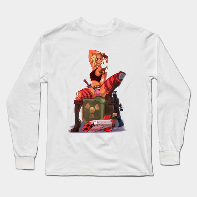 Tank Girl Pinup Long Sleeve T-Shirt by MichelVerdu